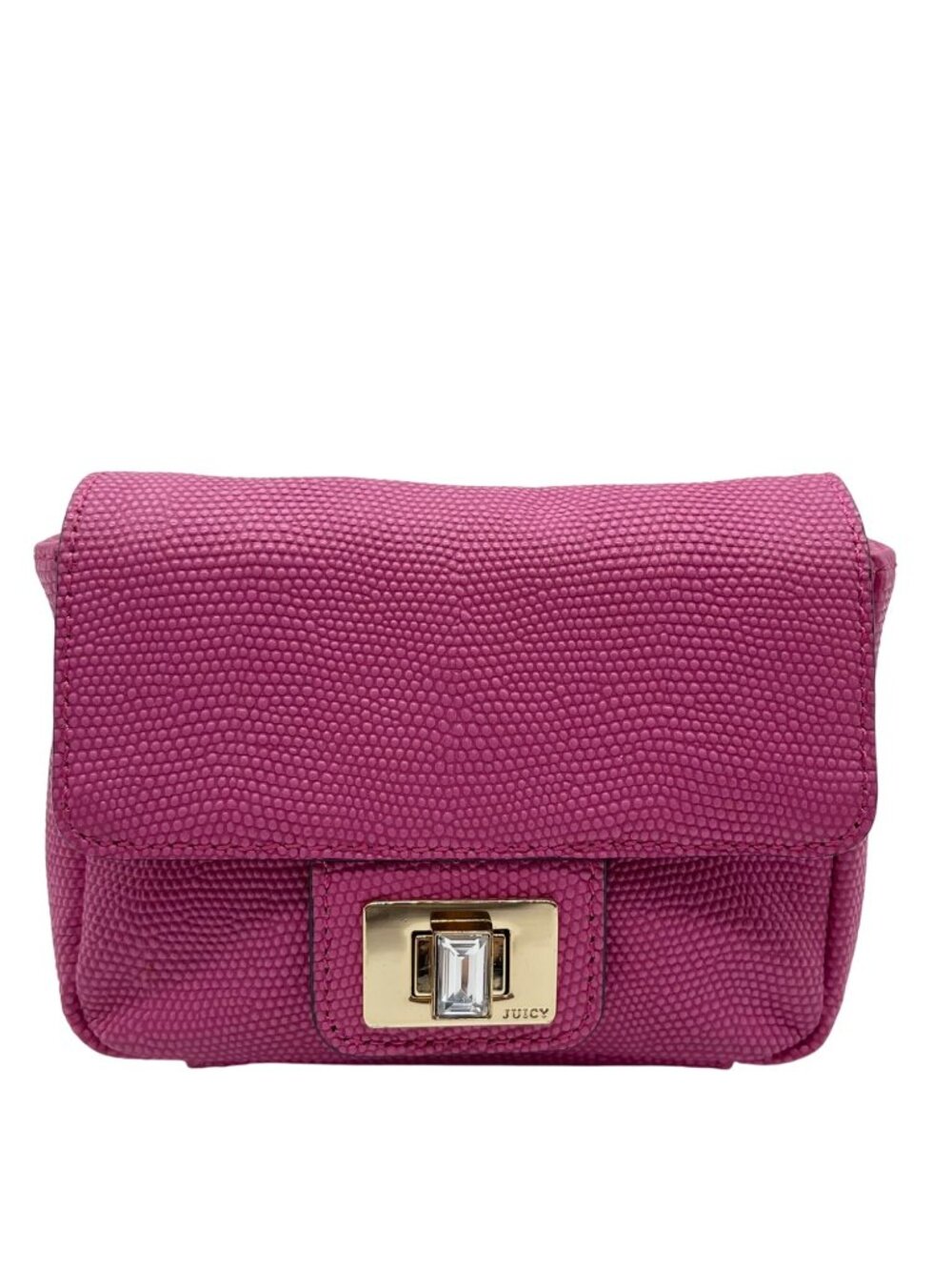 Juicy Couture Pink Leather Mini Crossbody Bag